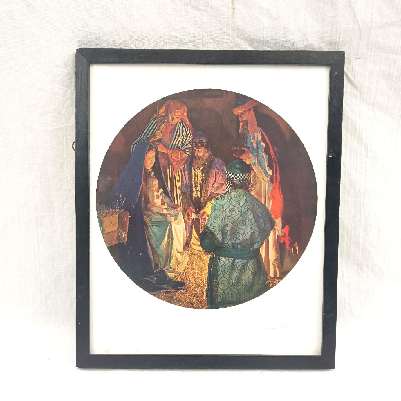 Adoration Of The Maji 1946 Signed Print By Robert Oswald Moser