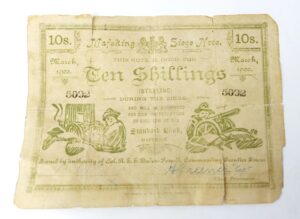 Bechuanaland Protectorate, Anglo-Boer War, March 1900, Mafeking Siege Ten Shillings Note, Serial 5092, Croxley Watermarked Paper, Baden-Powell Issue