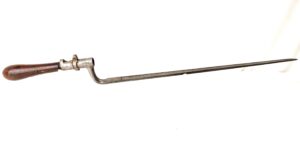 Belgian, Mid-19th Century, Socket Bayonet, M1841 / M1867 Albini-Braendlin Type, Later Refurbished with Wooden Handle