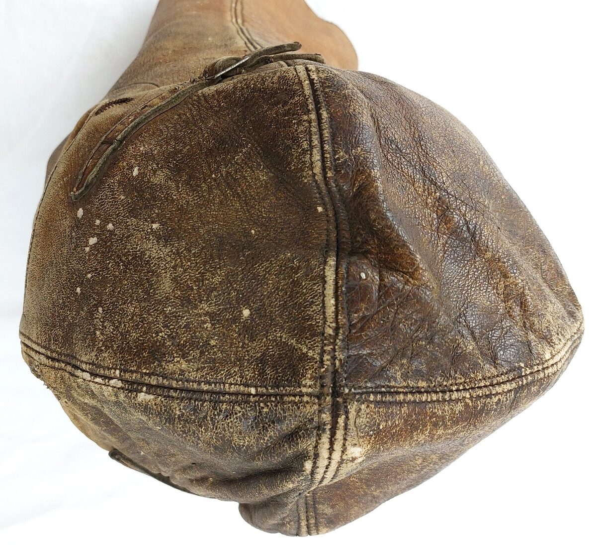 British, WW1, Royal Flying Corps 1916 Pattern Cowl Flying Helmet, WD Broad Arrow Marked, Size 51, Smooth-Side Variant - Image 5