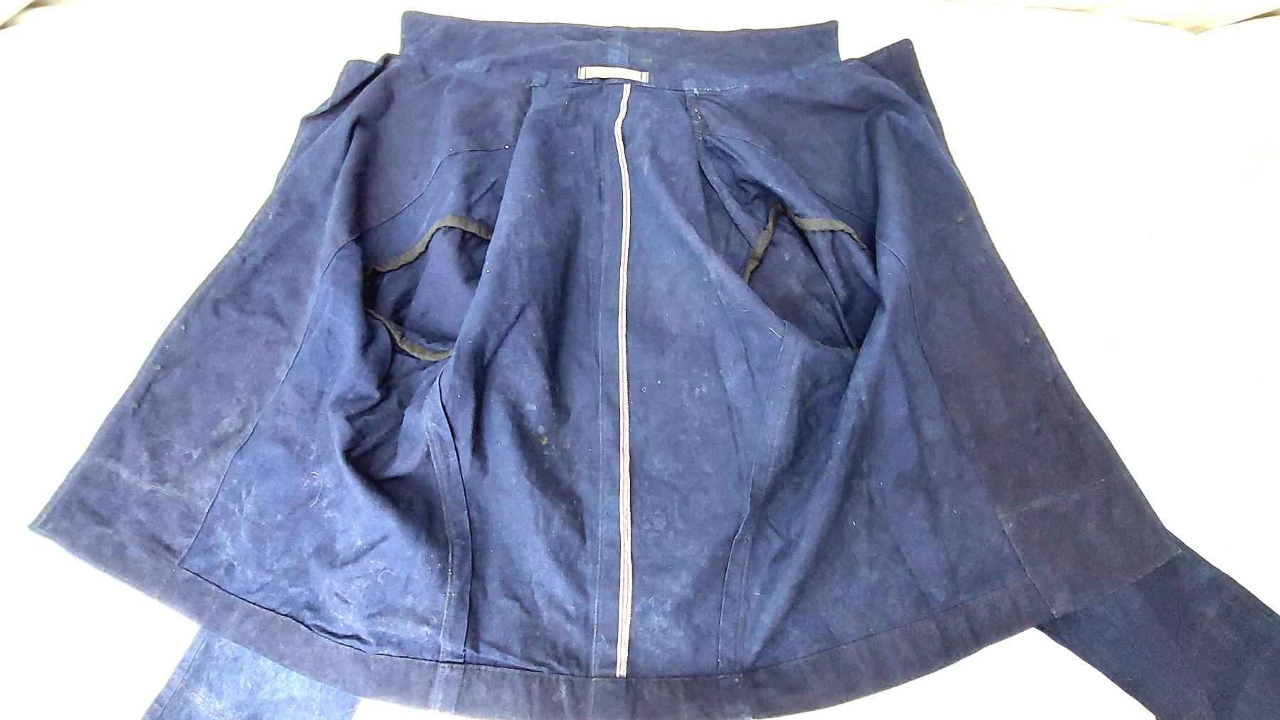 British, mid-20th Century, Royal Navy Rating’s Working / Training Dress Uniform, Queen’s Crown Period, Cotton Drill Jacket with Leading Rate Badge & Broadfall Bell-Bottom Trousers - Image 23