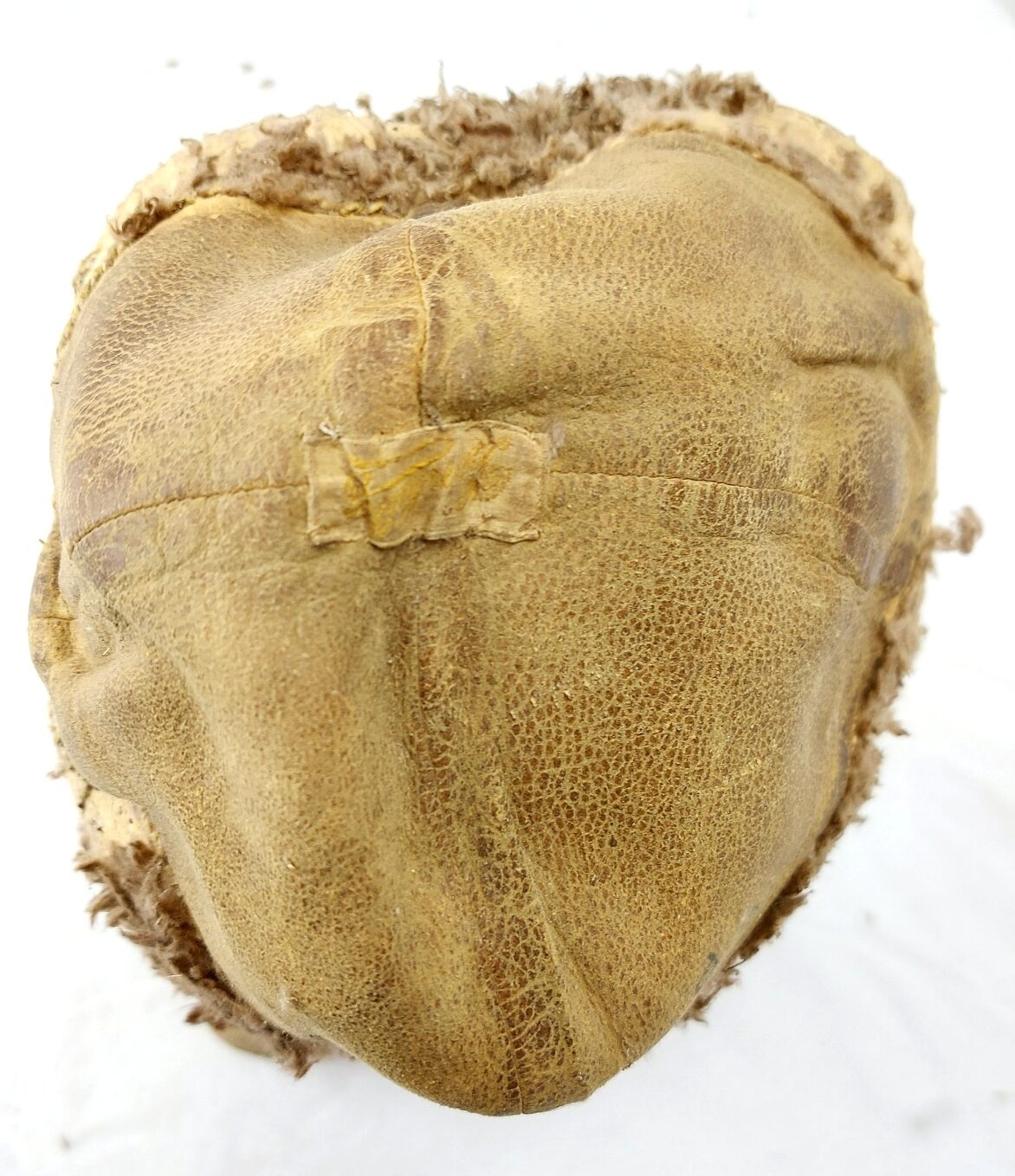 British, WW1, Royal Flying Corps 1916 Pattern Cowl Flying Helmet, WD Broad Arrow Marked, Size 51, Smooth-Side Variant - Image 18