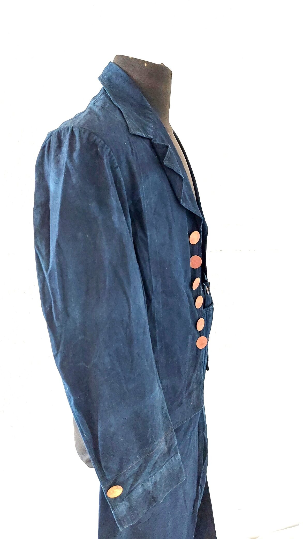 British, mid-20th Century, Royal Navy Rating’s Working / Training Dress Uniform, Queen’s Crown Period, Cotton Drill Jacket with Leading Rate Badge & Broadfall Bell-Bottom Trousers - Image 7