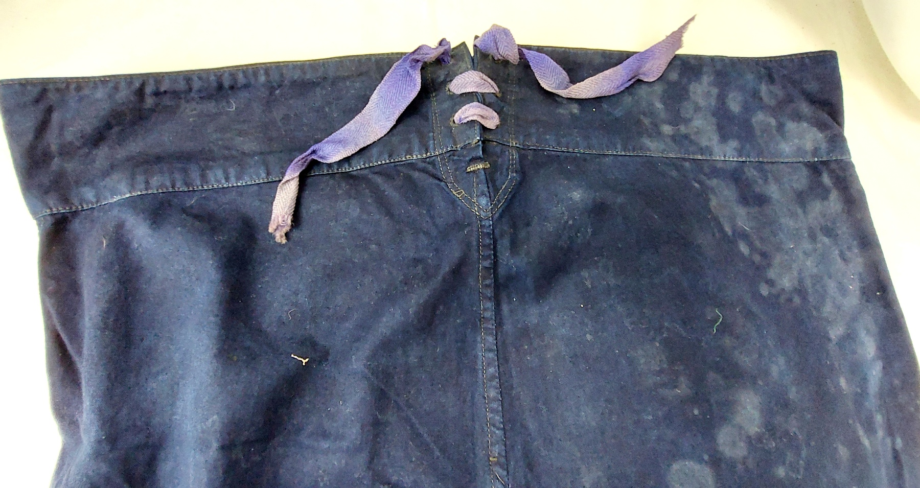 British, mid-20th Century, Royal Navy Rating’s Working / Training Dress Uniform, Queen’s Crown Period, Cotton Drill Jacket with Leading Rate Badge & Broadfall Bell-Bottom Trousers - Image 21