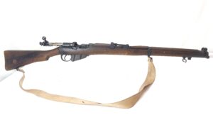 British, Dated 1913, Enfield .303 ShtLE (SMLE) Mk III Bolt-Action Service Rifle with with Magazine Cut-Off, Volley Sights, Sling, Later Drill Purpose - Marked OTC, Serial No. E5438, Deactivated