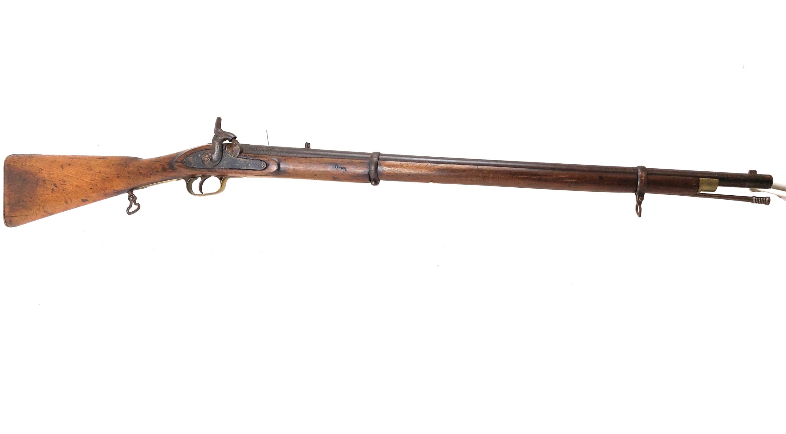 British, c.1858–1863, Enfield-Pattern 2-Band Smoothbore Percussion Musket, War Department Issue, Attributed to James Millward & Co., Birmingham
