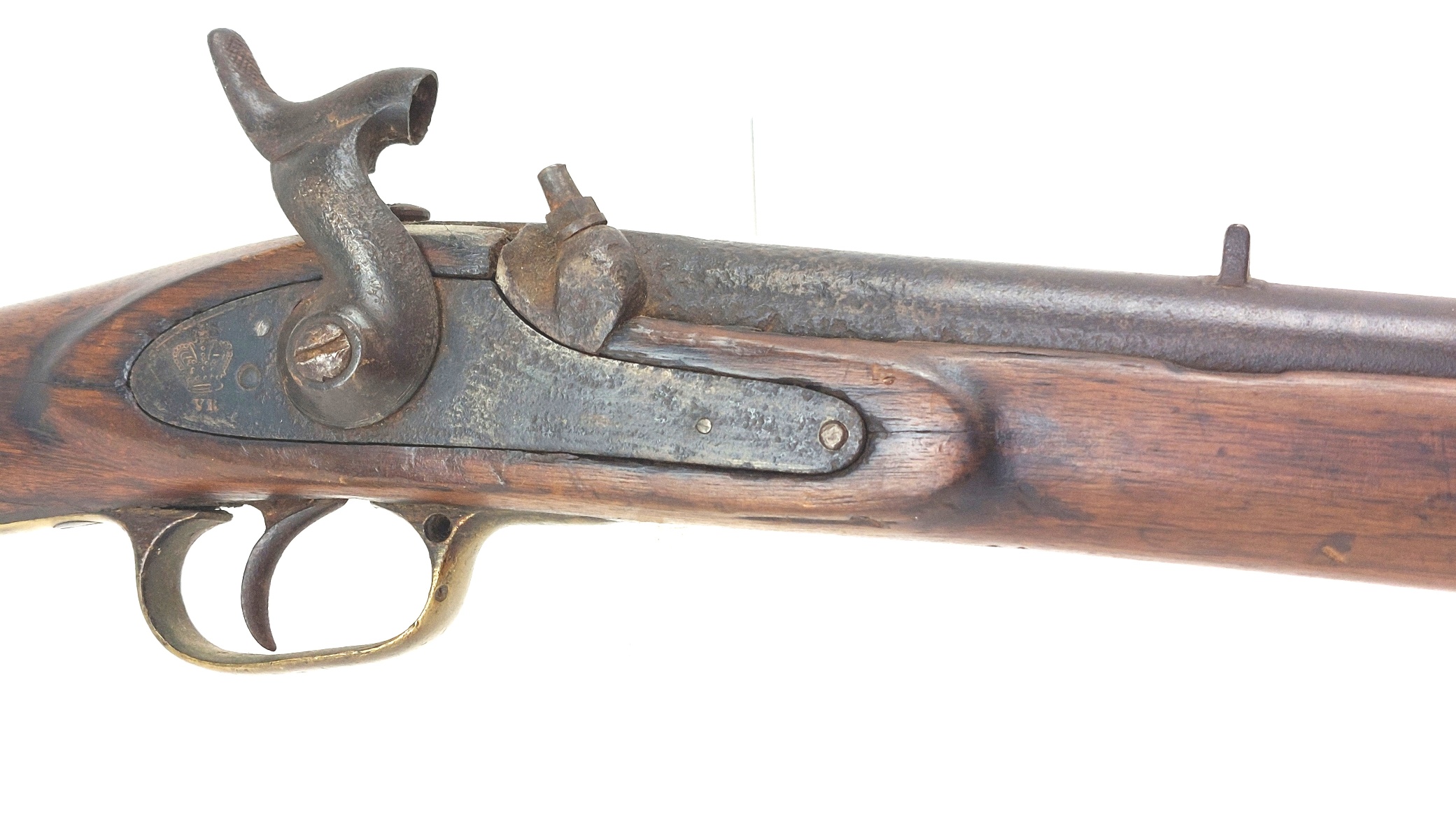 British, c.1858–1863, Enfield-Pattern 2-Band Smoothbore Percussion Musket, War Department Issue, Attributed to James Millward & Co., Birmingham - Image 3