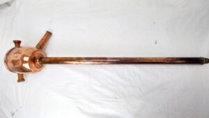 British, 19th–Mid 20th Century, Royal Navy Pattern Copper Rum Pump, 40 Inches