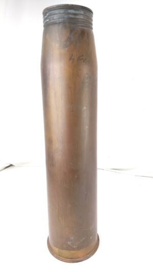 British, Cold War Era-Dated 1979, 4.5 Inch Brass Naval Gun Shell Case, Royal Laboratory, Birtley