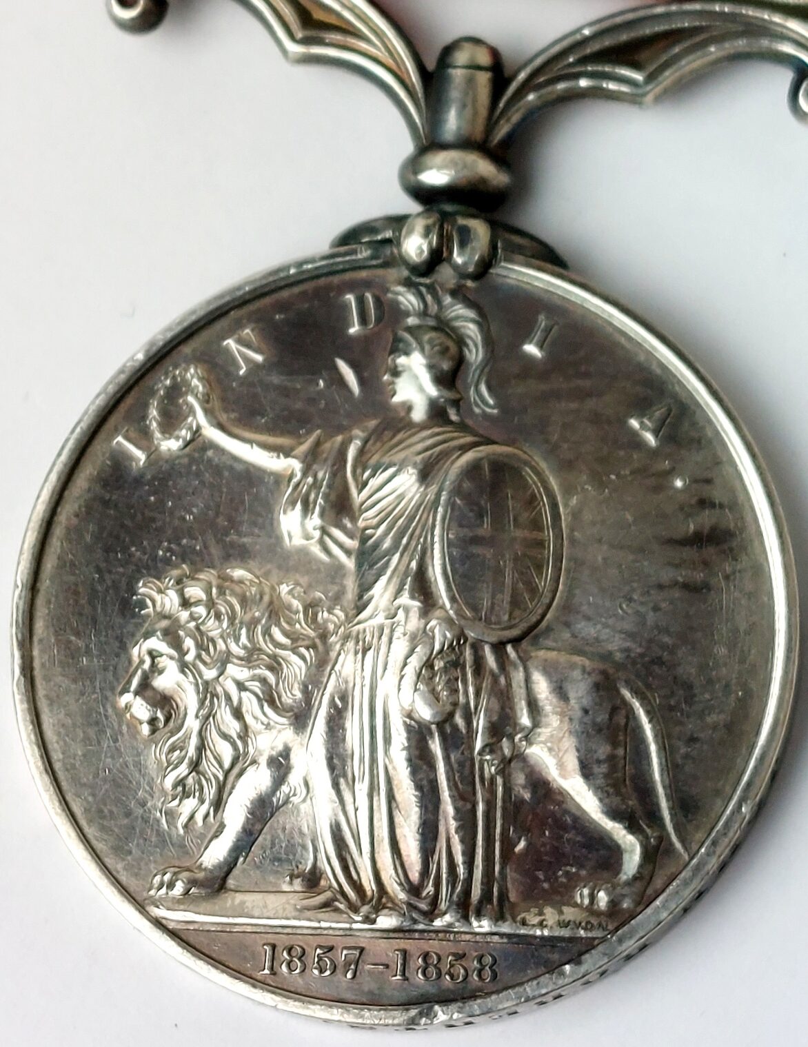 British, Indian Mutiny Medal 1857–1858, Lucknow Clasp, Named to John Roberts, 7th (Queen’s Own) Hussars - Image 4
