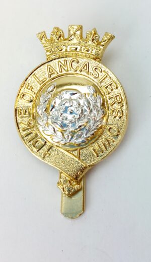 British, Post-1950, Duke of Lancaster’s Own Yeomanry Cap Badge, Staybrite, Wm Dowler Birmingham