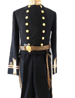 British, WW1, Royal Navy Lieutenant’s Full Dress Tailcoat Uniform Group, Tunic, Trousers & Belt, King’s Crown Buttons, Tailored by Gieves