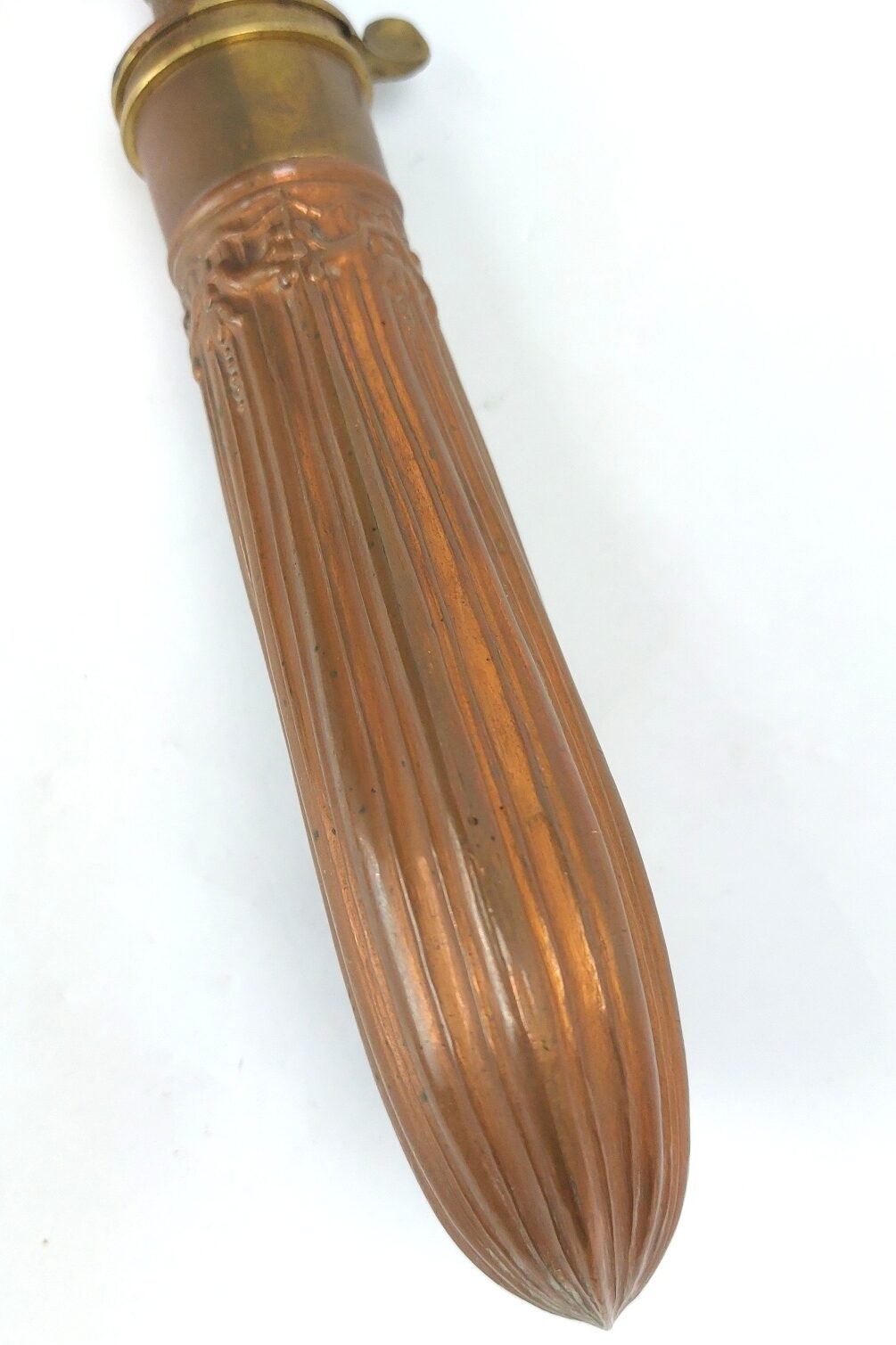 British, c.1845–1870, Victorian Copper Powder Flask with Sykes Patent Adjustable Charger - Image 3