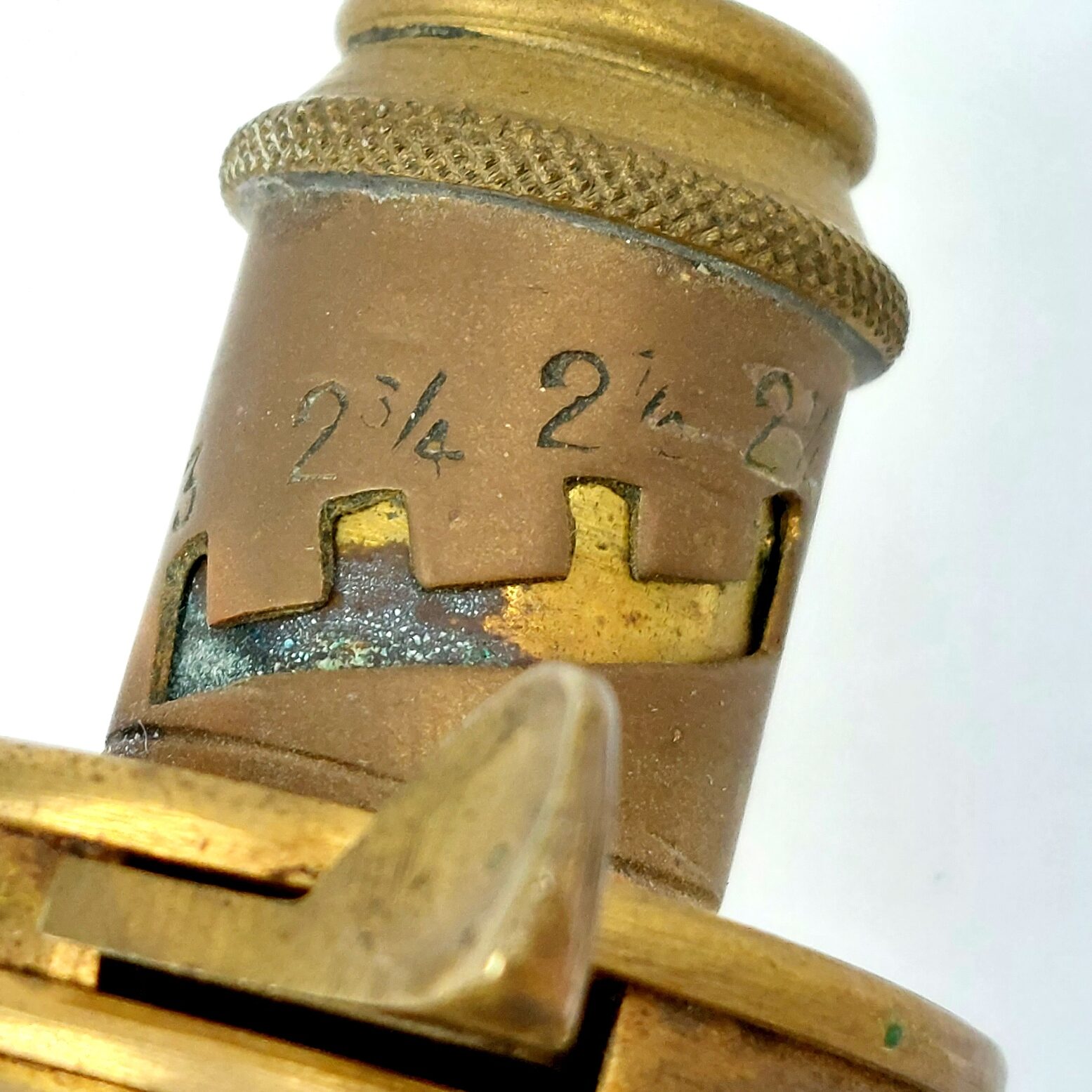 British, c.1845–1870, Victorian Copper Powder Flask with Sykes Patent Adjustable Charger - Image 9