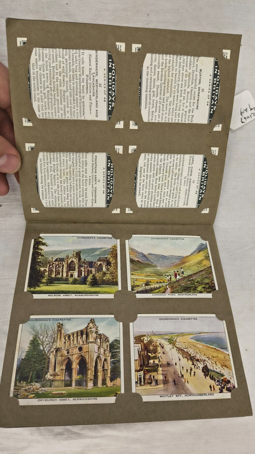 Churchmans 1937 Holidays In Britain Cigarette Card Album - Image 3