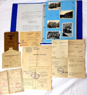 German, WW2, Named Soldier Archive – Richard Müller, Wehrmacht Bakery Company 572 (Bäckerei-Kompanie) – Photograph Album, Written Memoir, Soldbuch, POW & Repatriation Documents (France, Balkans & Greece Service) (1939–1948)