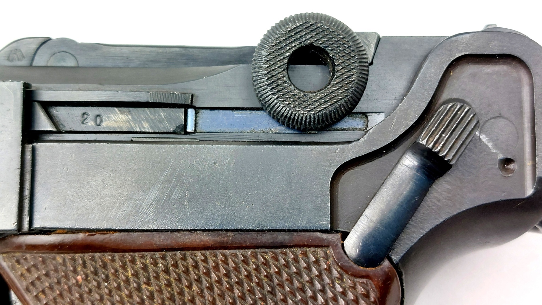 German, WW2, 1937 Dated Krieghoff P.08 Luger Pistol, Luftwaffe Contract, Serial 520, Matching Numbers, HK Anchor Toggle, Old Spec Deactivated - Image 12
