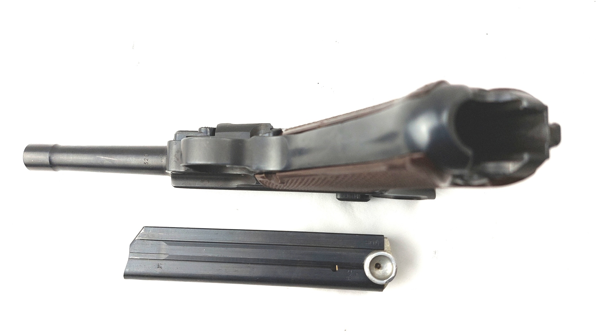 German, WW2, 1937 Dated Krieghoff P.08 Luger Pistol, Luftwaffe Contract, Serial 520, Matching Numbers, HK Anchor Toggle, Old Spec Deactivated - Image 20