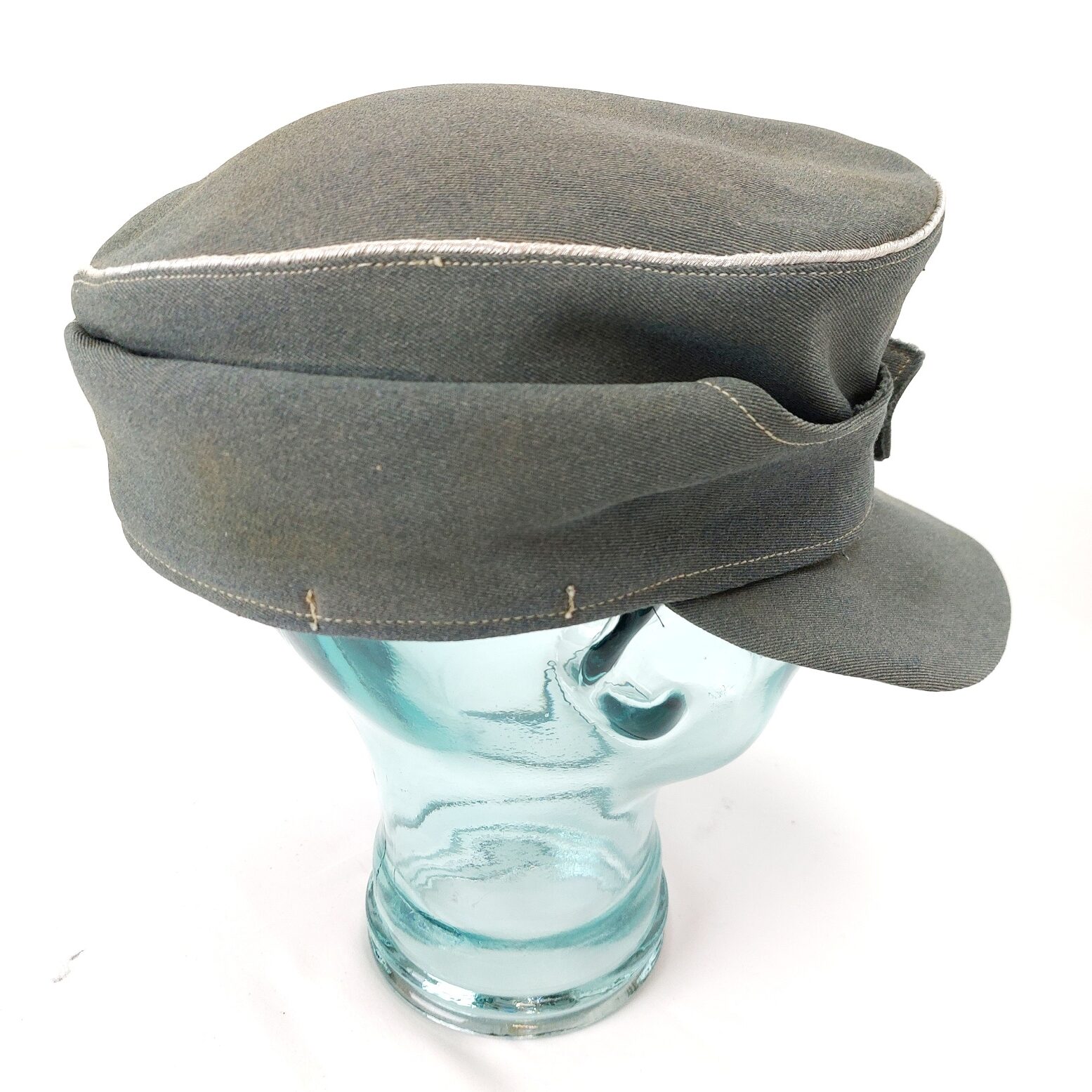 Germany, WWII, M43 “Feldmütze” Cold Weather Field Cap, Fur-Lined Neck Flaps, Size 57 - Image 4