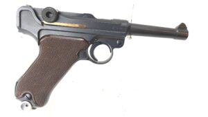 German, WW2, 1937 Dated Krieghoff P.08 Luger Pistol, Luftwaffe Contract, Serial 520, Matching Numbers, HK Anchor Toggle, Old Spec Deactivated