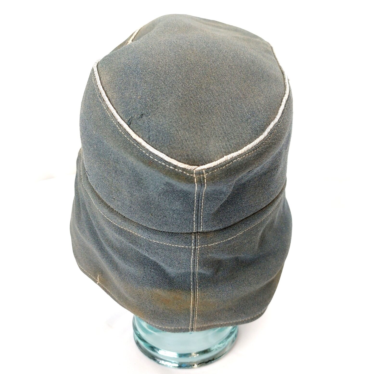 Germany, WWII, M43 “Feldmütze” Cold Weather Field Cap, Fur-Lined Neck Flaps, Size 57 - Image 10