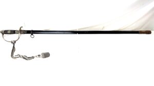 German, WW2, SS Officer’s Dress Sword (SS Degen) with Scabbard and Later Portepee