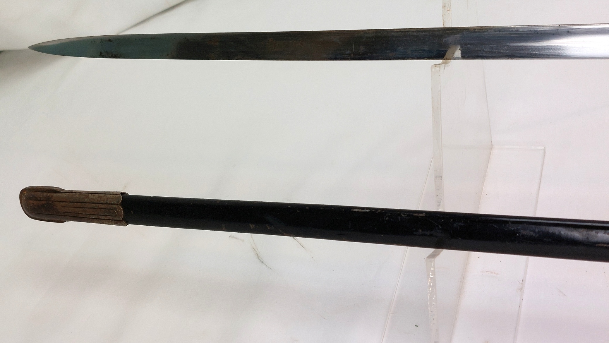 German, WW2, SS Officer’s Dress Sword (SS Degen) with Scabbard and Later Portepee - Image 10