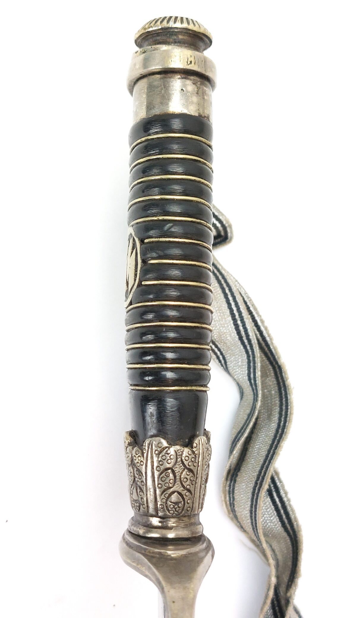 German, WW2, SS Officer’s Dress Sword (SS Degen) with Scabbard and Later Portepee - Image 15