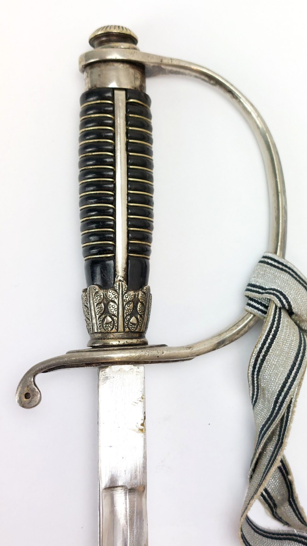 German, WW2, SS Officer’s Dress Sword (SS Degen) with Scabbard and Later Portepee - Image 16