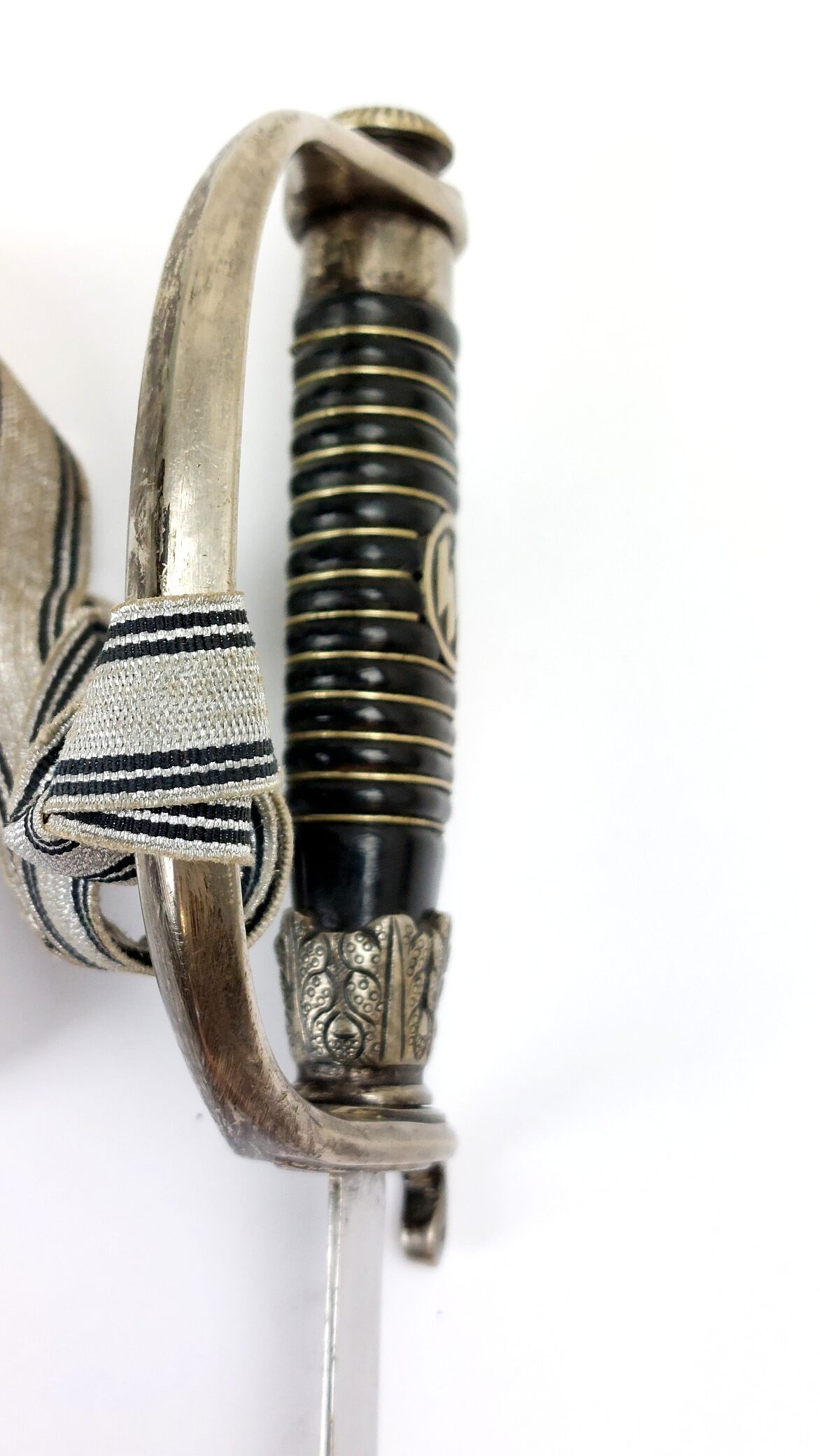 German, WW2, SS Officer’s Dress Sword (SS Degen) with Scabbard and Later Portepee - Image 17