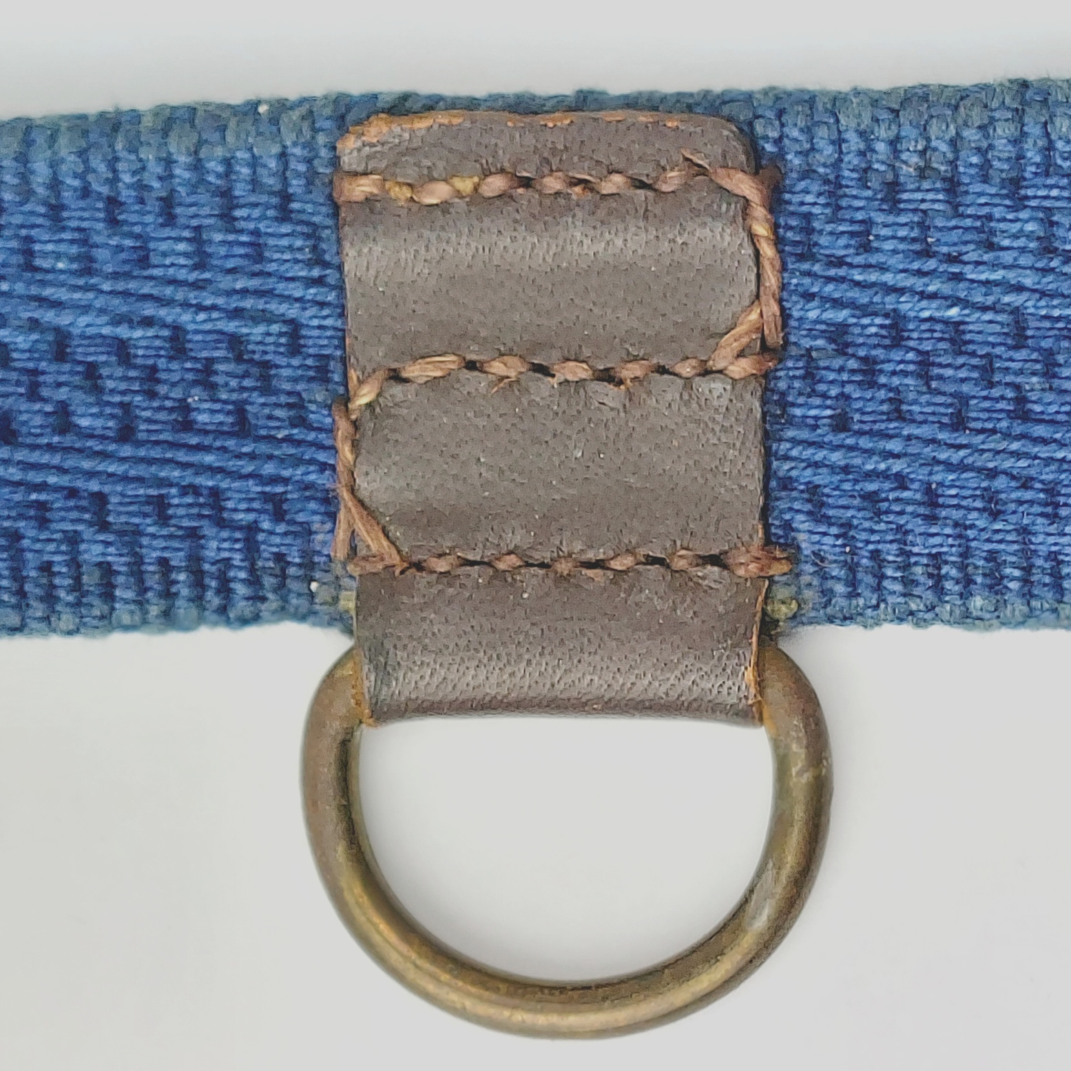 German, WWII, Kriegsmarine Officer’s Dagger Hanger Support Belt, Blue Webbing, Size 85, 94 cm - Image 9