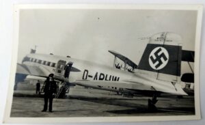 German,Third Reich c.1938, Original Photograph Deutsche Luft Hansa Civil Aircraft, Focke-Wulf Fw 200 Condor A-0, Werk-Nr 2994, D-ARHW “Friesland”, with Frame