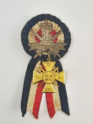 Imperial 85th Hessian Regiment Association Badge With 25 Years Membership Cross