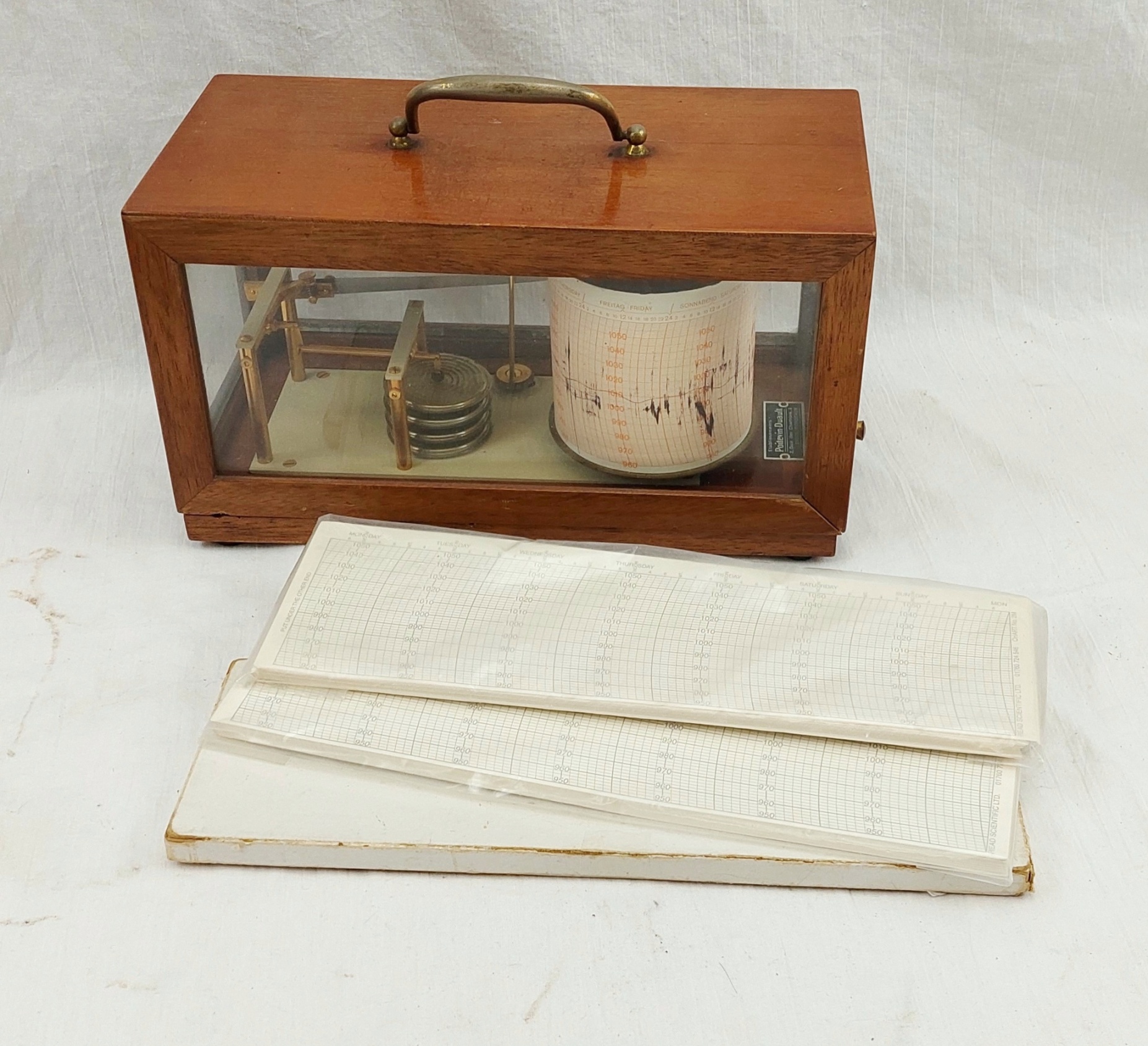 Vintage French Cased Barograph by Poitevin-Duault - Image 11