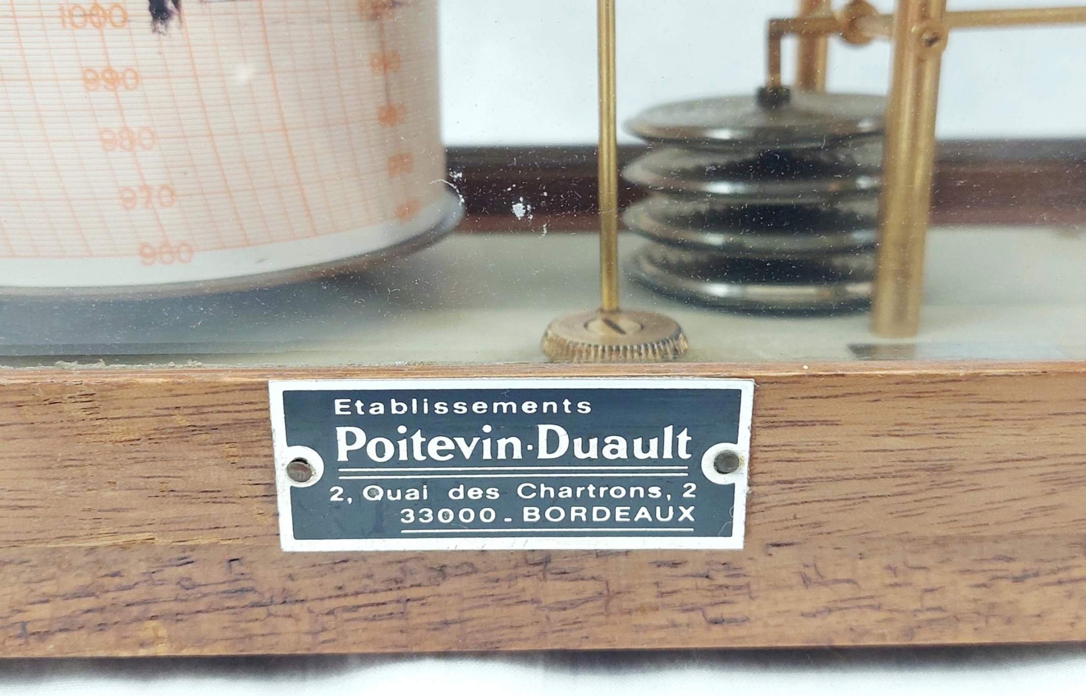 Vintage French Cased Barograph by Poitevin-Duault - Image 2