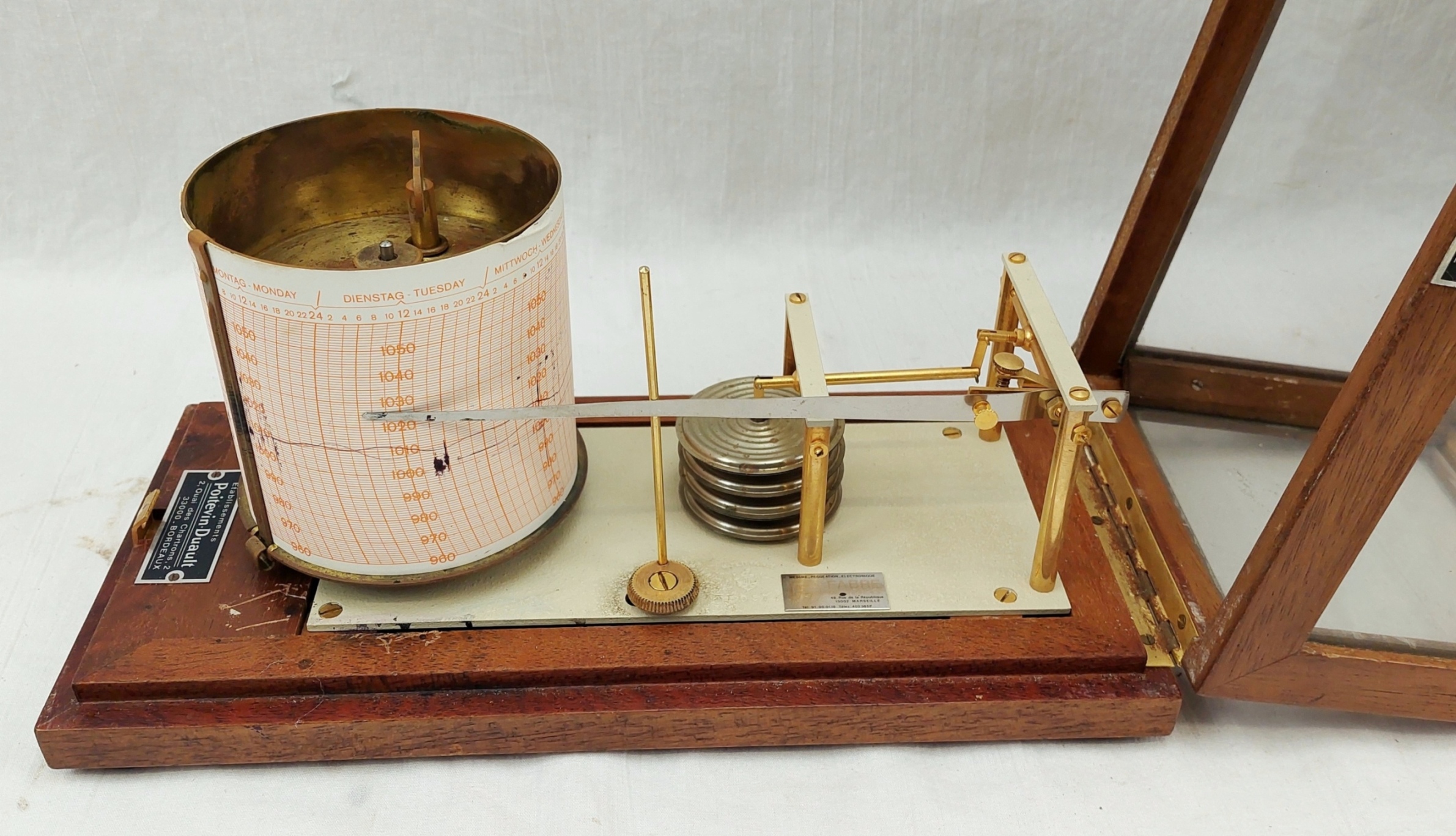 Vintage French Cased Barograph by Poitevin-Duault - Image 4