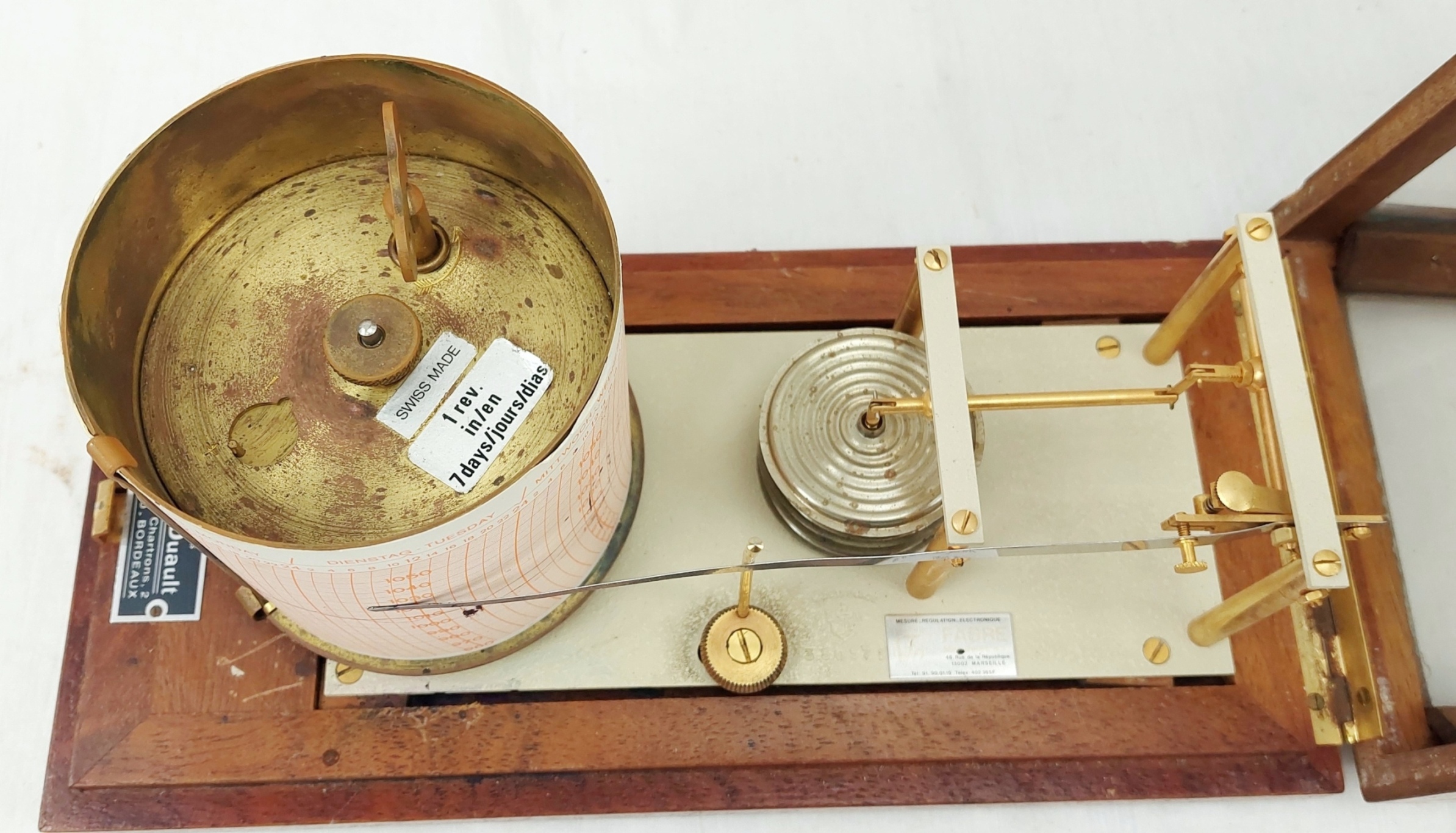 Vintage French Cased Barograph by Poitevin-Duault - Image 6