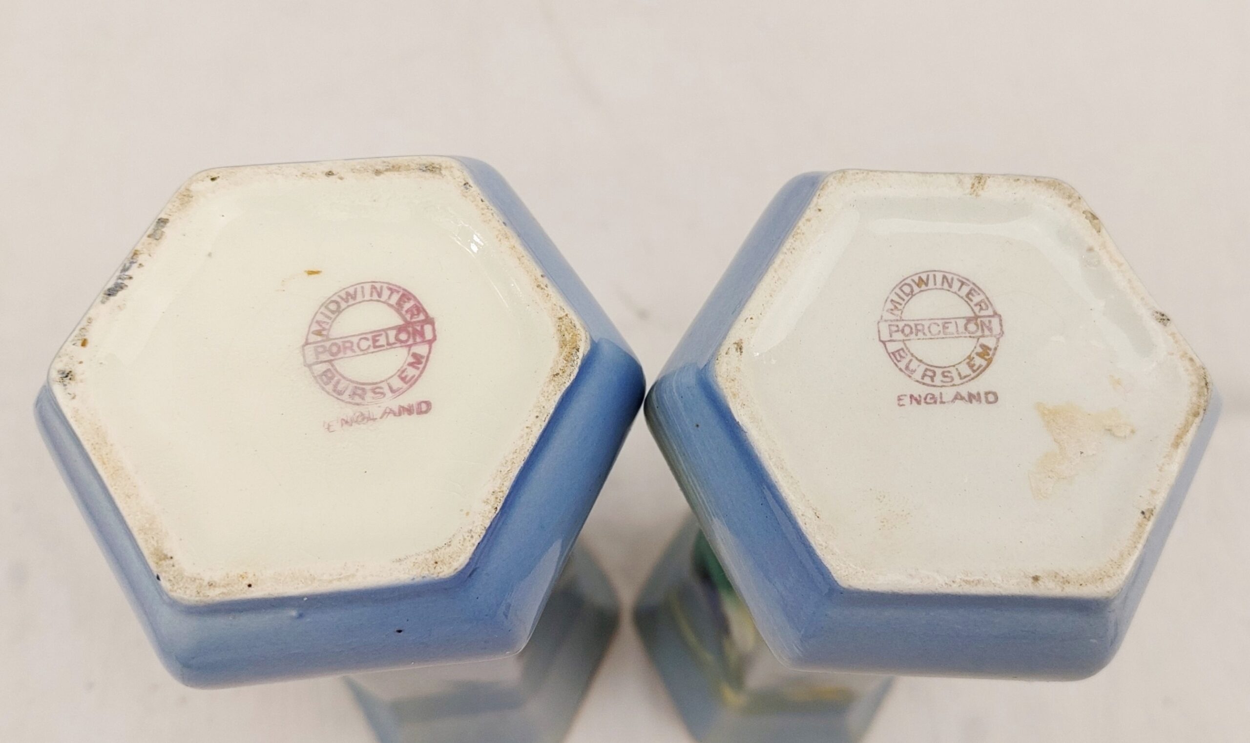Pair Of Mid-20th Century Midwinter Burslem Hand Painted Kingfisher Vases - Image 8