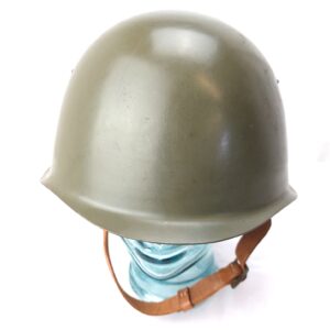 Czech / Polish, Cold War c1950-55, Vz.53 / Wz.50 Steel Combat Helmet, Original Chinstrap marked Size 59 with Inspection Marks