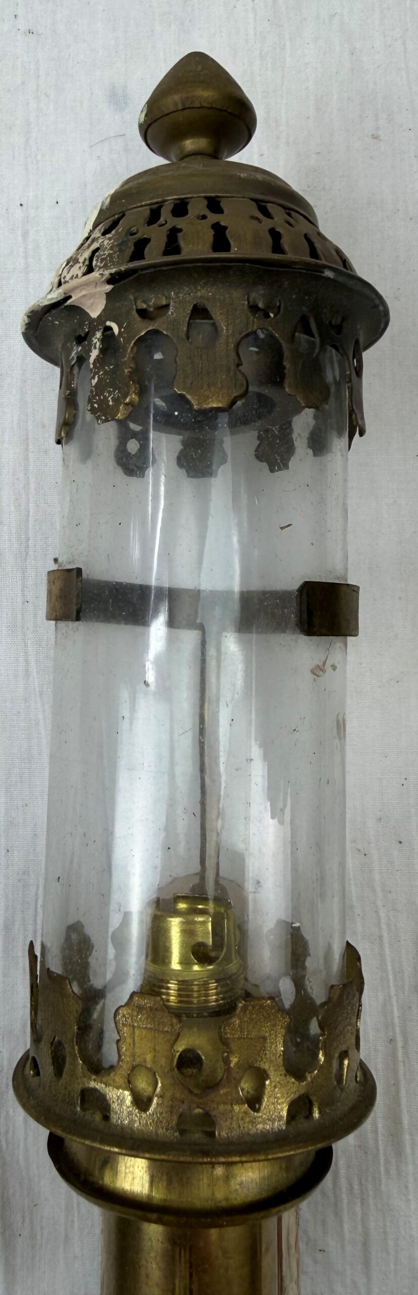 Pair Of Early 20th Century GWR Brass Carriage Wall Sconces - Image 6