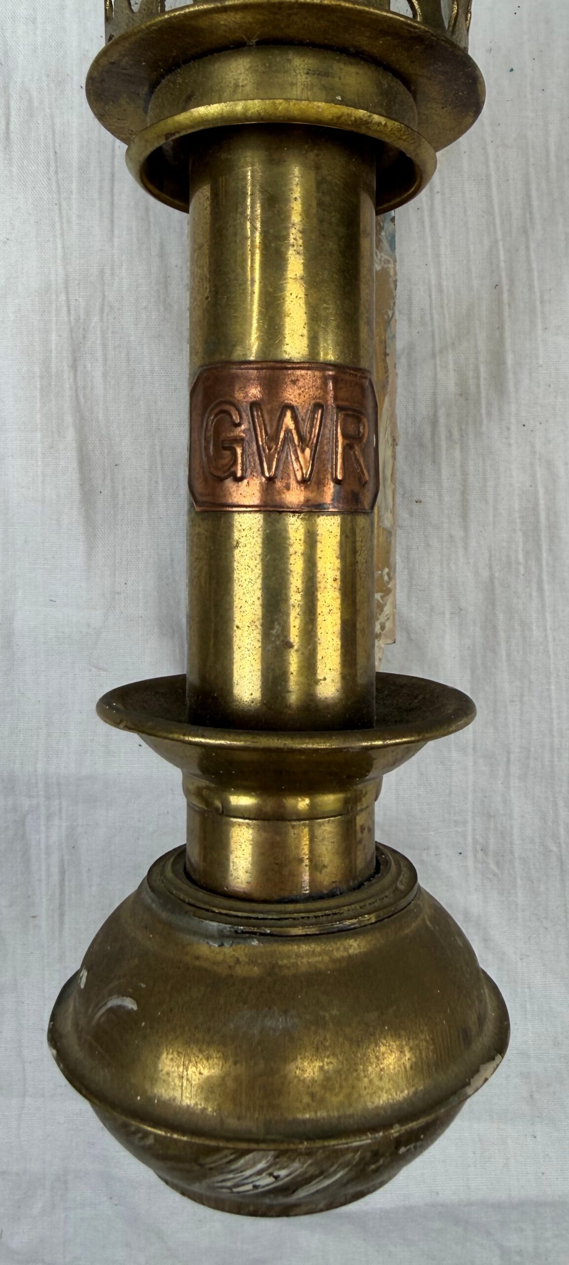 Pair Of Early 20th Century GWR Brass Carriage Wall Sconces - Image 5