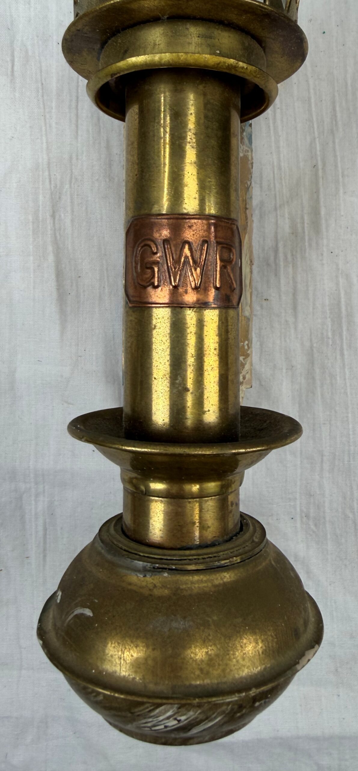 Pair Of Early 20th Century GWR Brass Carriage Wall Sconces - Image 4