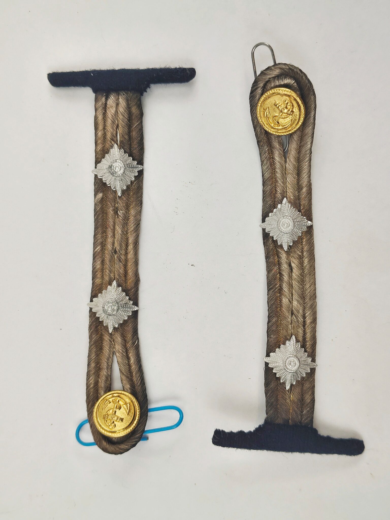 Pair Of WW2 German Kriegsmarine Officer Candidate Shoulder Straps