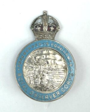 Royal Observer Corps Cap Badge