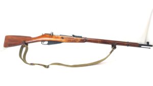 Soviet, WW2 Dated 1942, Izhevsk Arsenal Mosin-Nagant M91/30 Bolt-Action Rifle with Sling, Serial No PO9364, Matching Numbers, Deactivated
