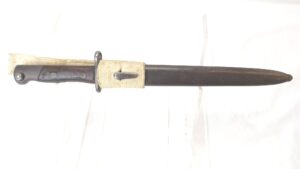 Thai (Siam), 1903, Type 45 (R.S.121) Mauser Bayonet, Siamese Markings, with Correct Scabbard, & British P37 White Web Frog