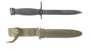 US, Vietnam Era, U.S. M7 Bayonet by Imperial, with USM8A1 PWH Scabbard and Web Frog