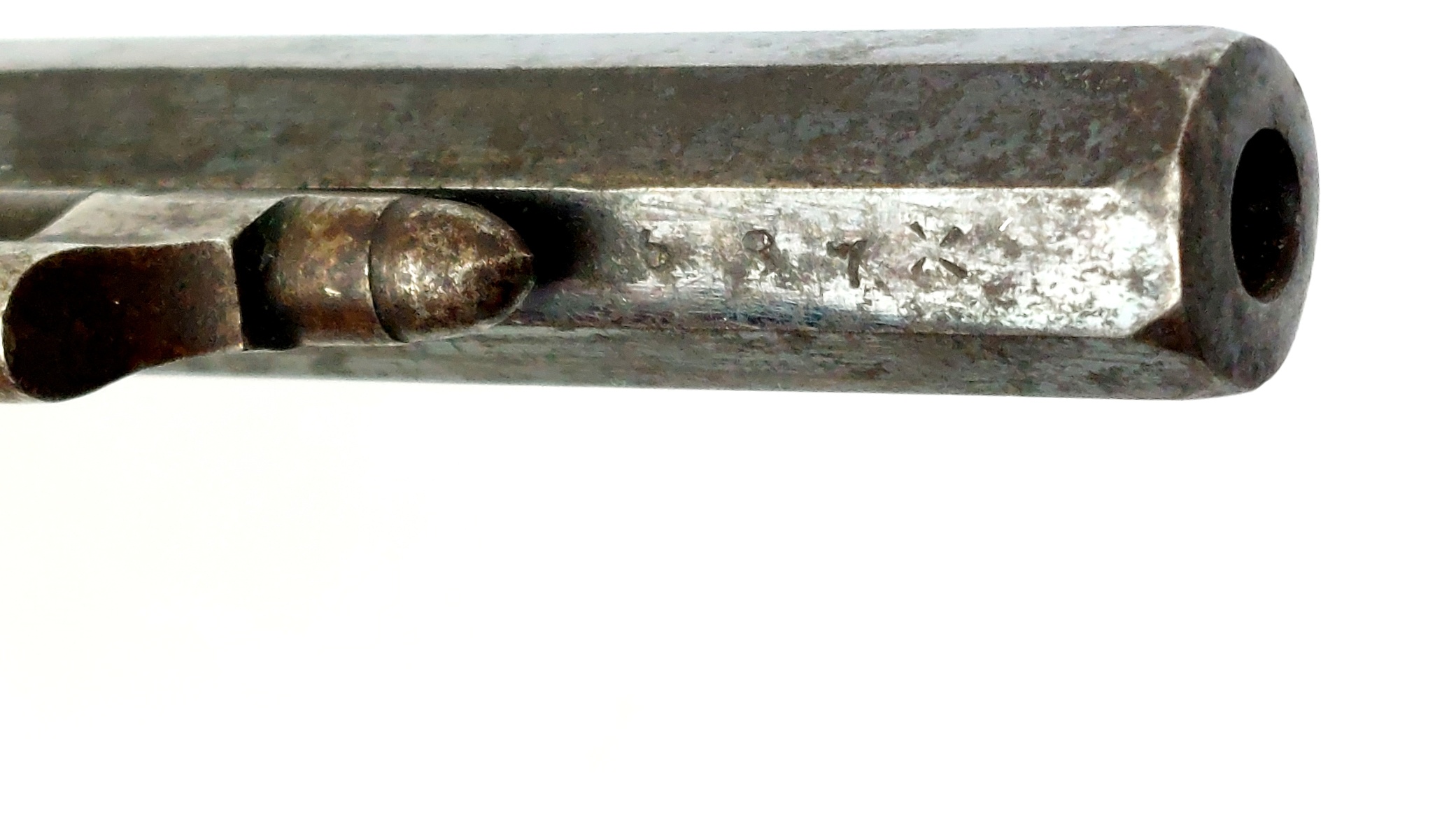 US, Civil War Era c.1863–1870, Lucius W. Pond Front-Loading 7-Shot Pocket Revolver, Deactivated, Serial No. 687 - Image 19