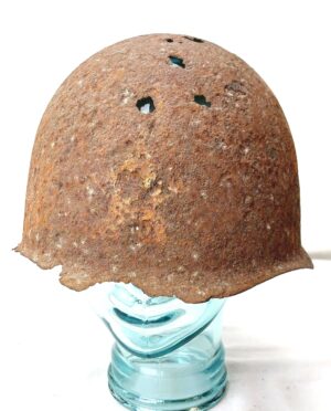 USSR, WW2, Soviet SSh-40 Steel Helmet Relic, Battle of Kursk Battlefield Recovery, Red Army 1943