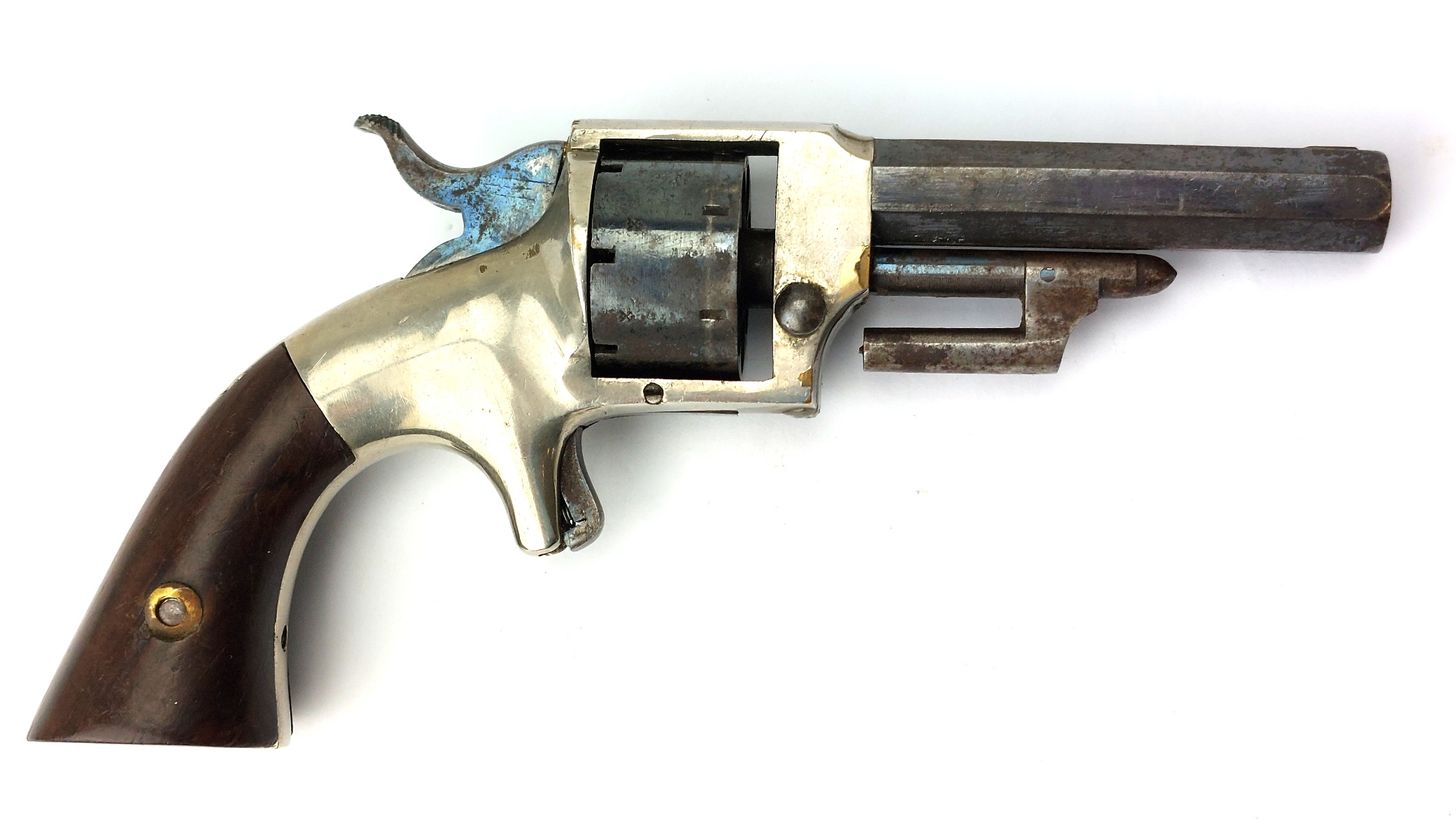 US, Civil War Era c.1863–1870, Lucius W. Pond Front-Loading 7-Shot Pocket Revolver, Deactivated, Serial No. 687